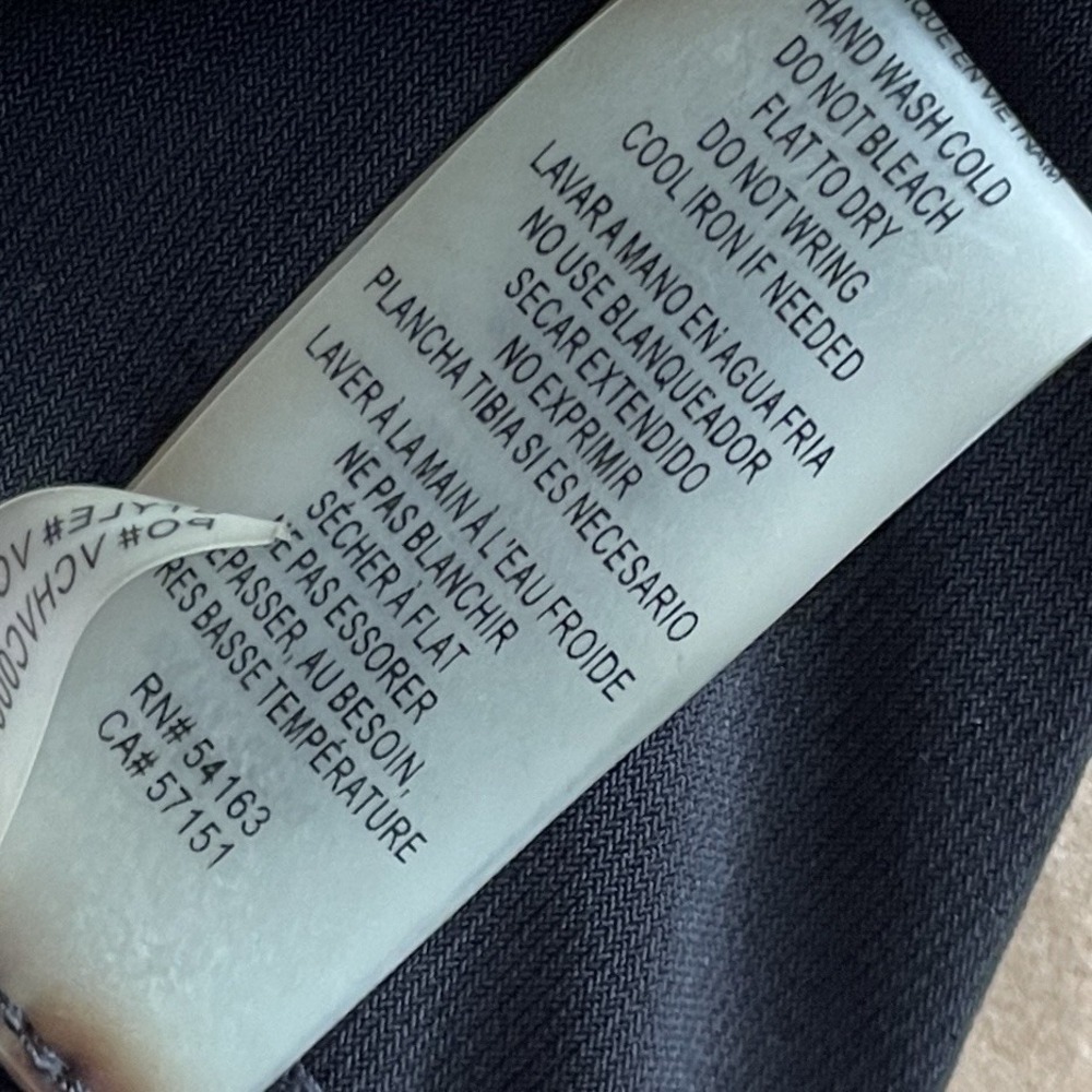 VINCE CAMUTO Halter Maxi Dress Chevron Colorblock Black Yellow SEE Measurements - Picture 10 of 10